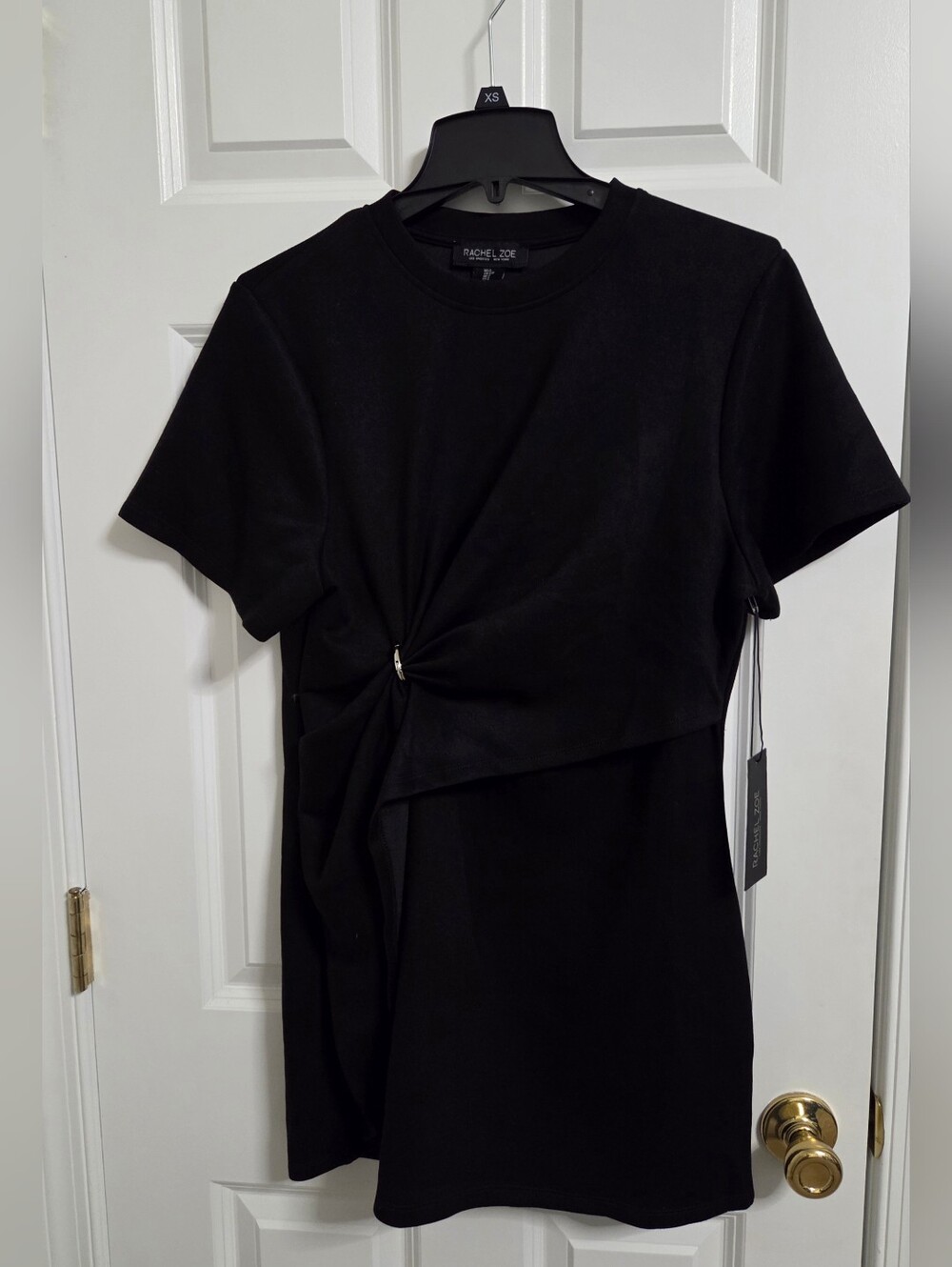 Rachel Zoe Black Buckle Dress